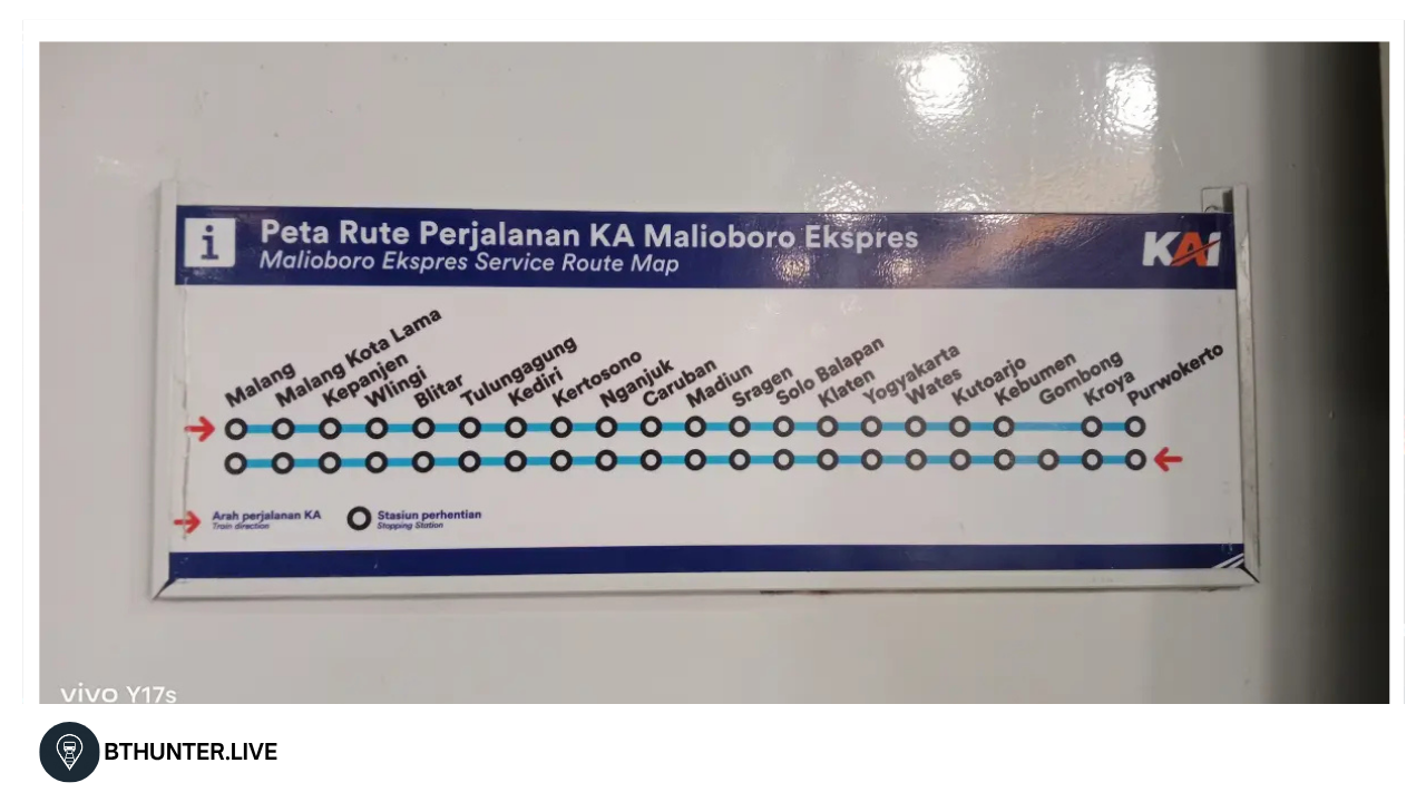 Jadwal KA Malioboro Ekspres 2026 Terbaru: Rute Malang–Yogyakarta–Purwokerto, Harga Tiket & Jam Keberangkatan