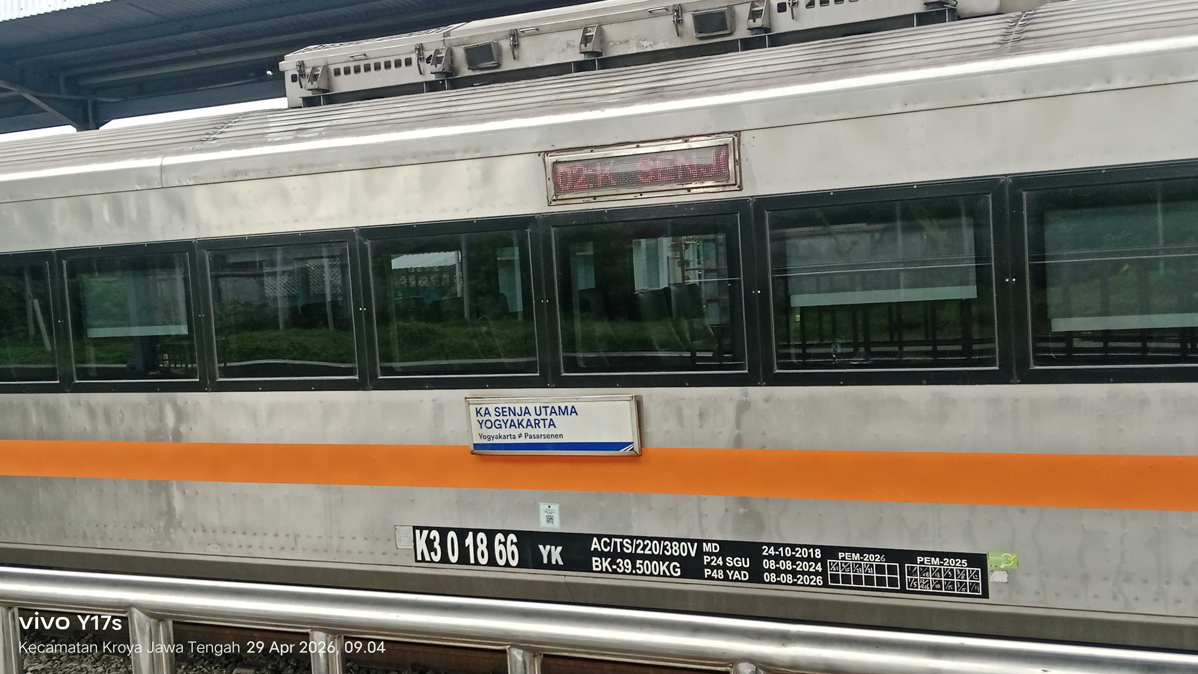 Update posisi kereta api hari ini