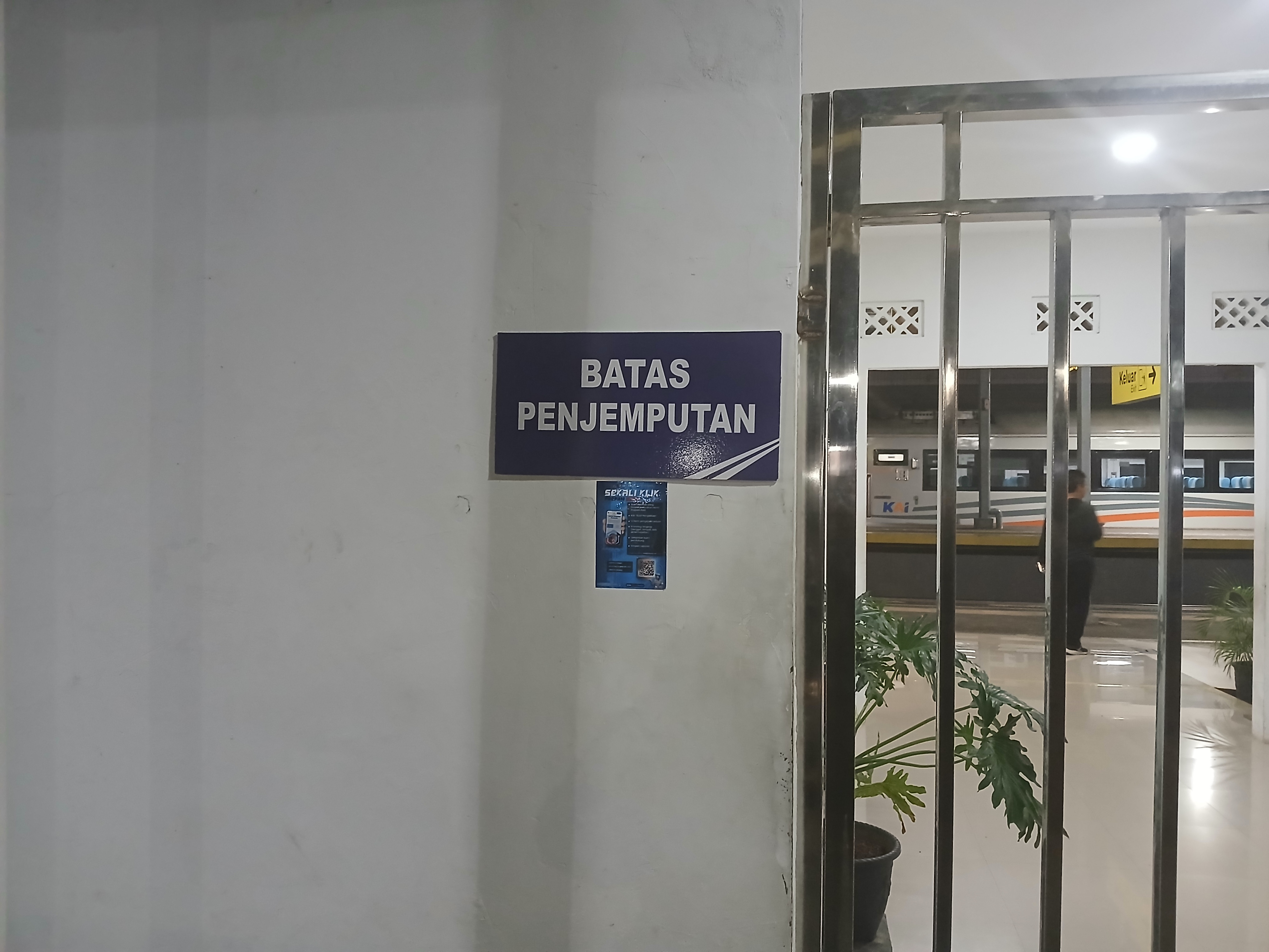 Batas penjemputan di stasiun kroya