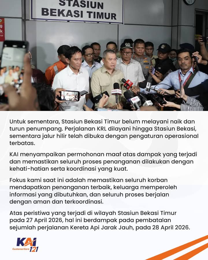 Insiden Kecelakaan KA 4 ARGO BROMO ANGGREK DAN KRL 5568