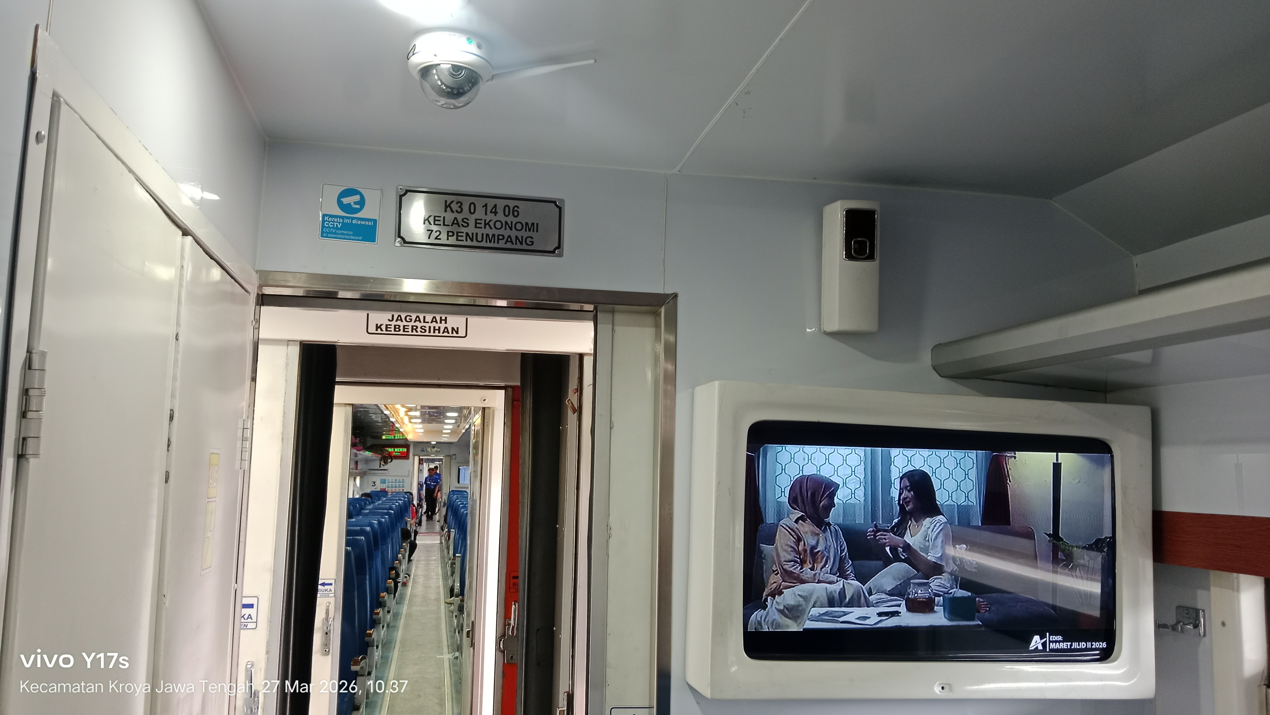 Foto Interior KA Kamandaka (SMT–CP PP) – Ekonomi New Generation - Kereta Ka Kamandaka di Indonesia