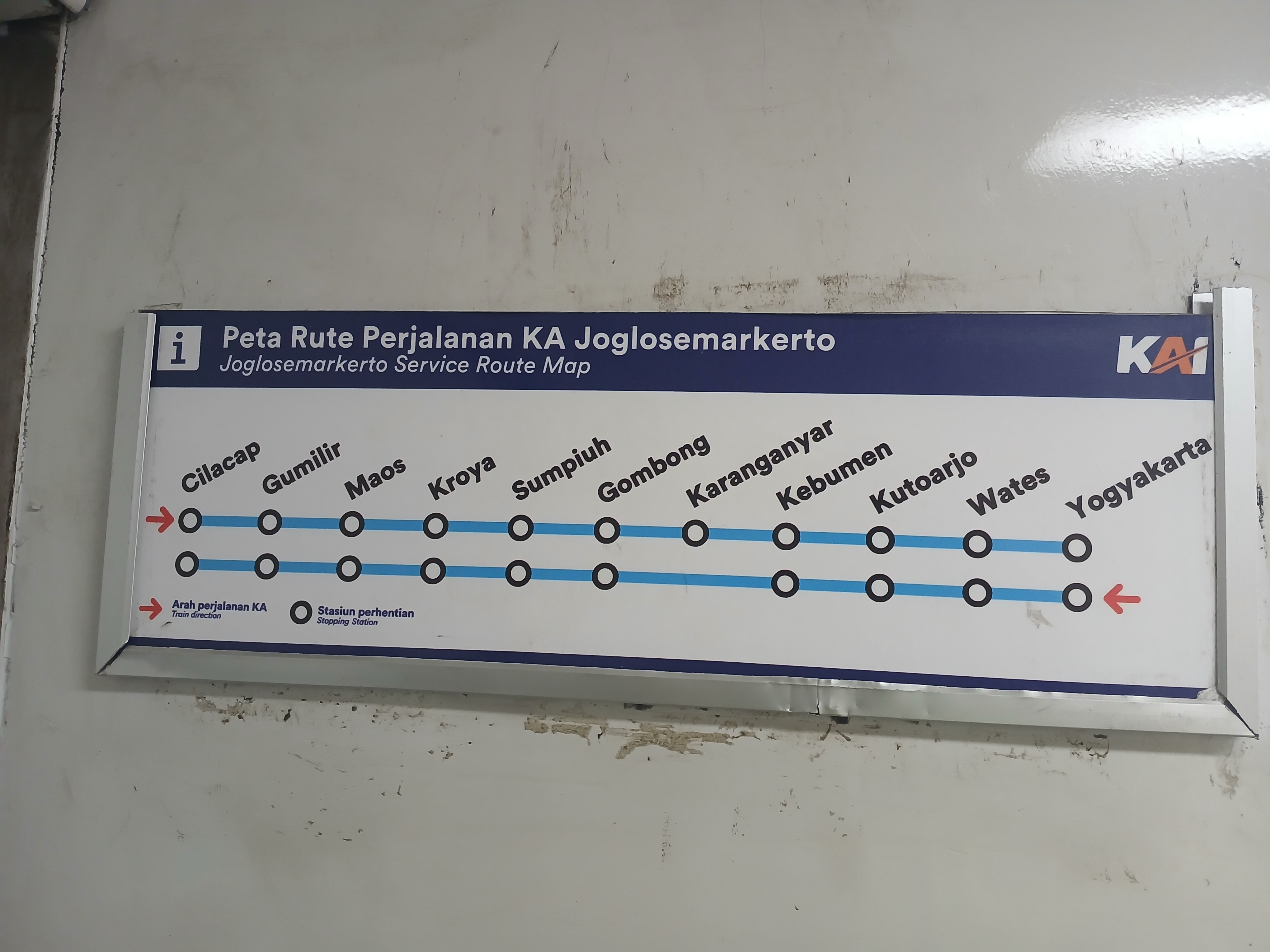 Peta rute yang di lalui ka joglosemarkerto pp