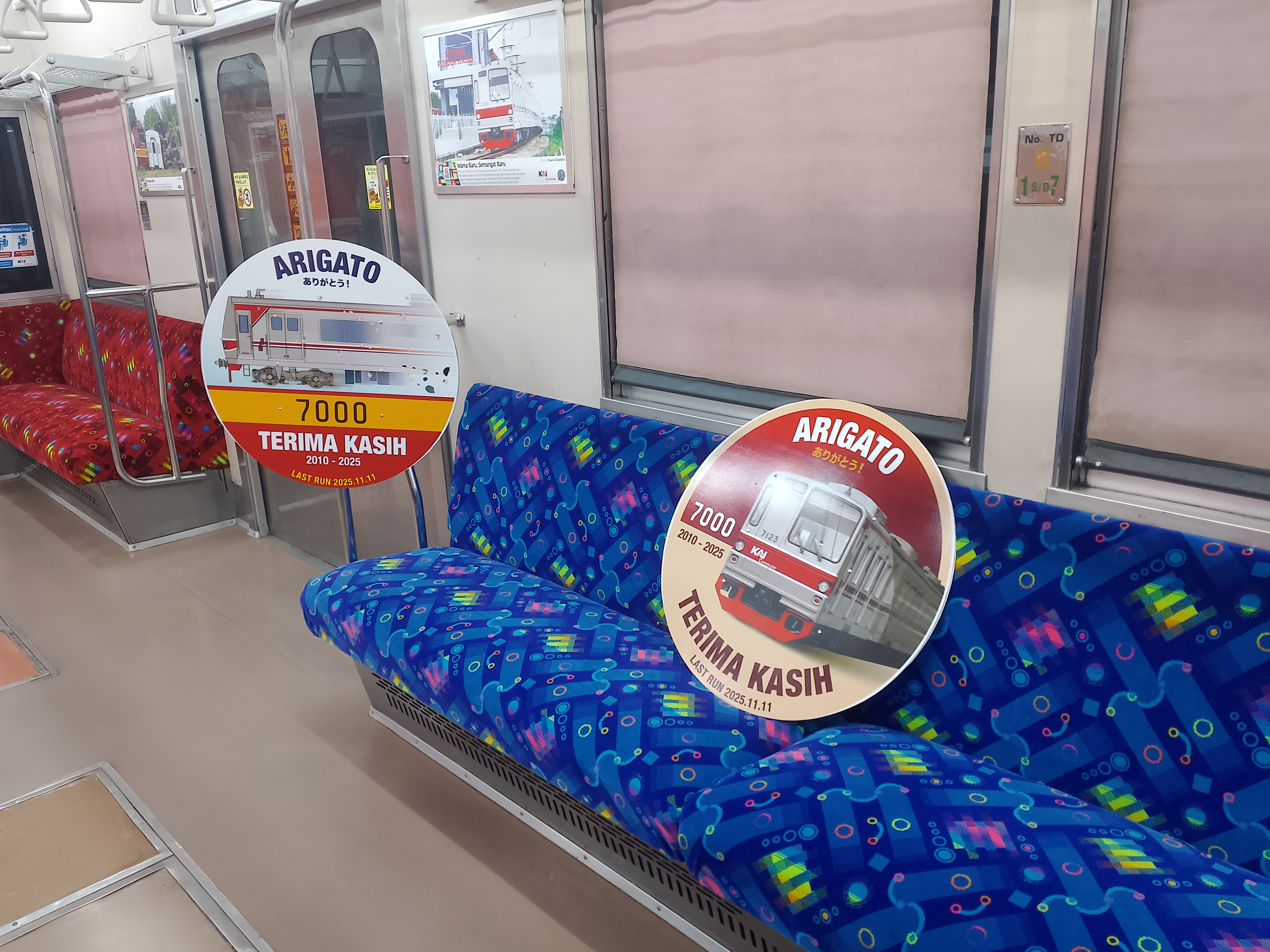 ARIGATO TM7000 SERIES di Stasiun Indonesia - foto kereta api terbaru