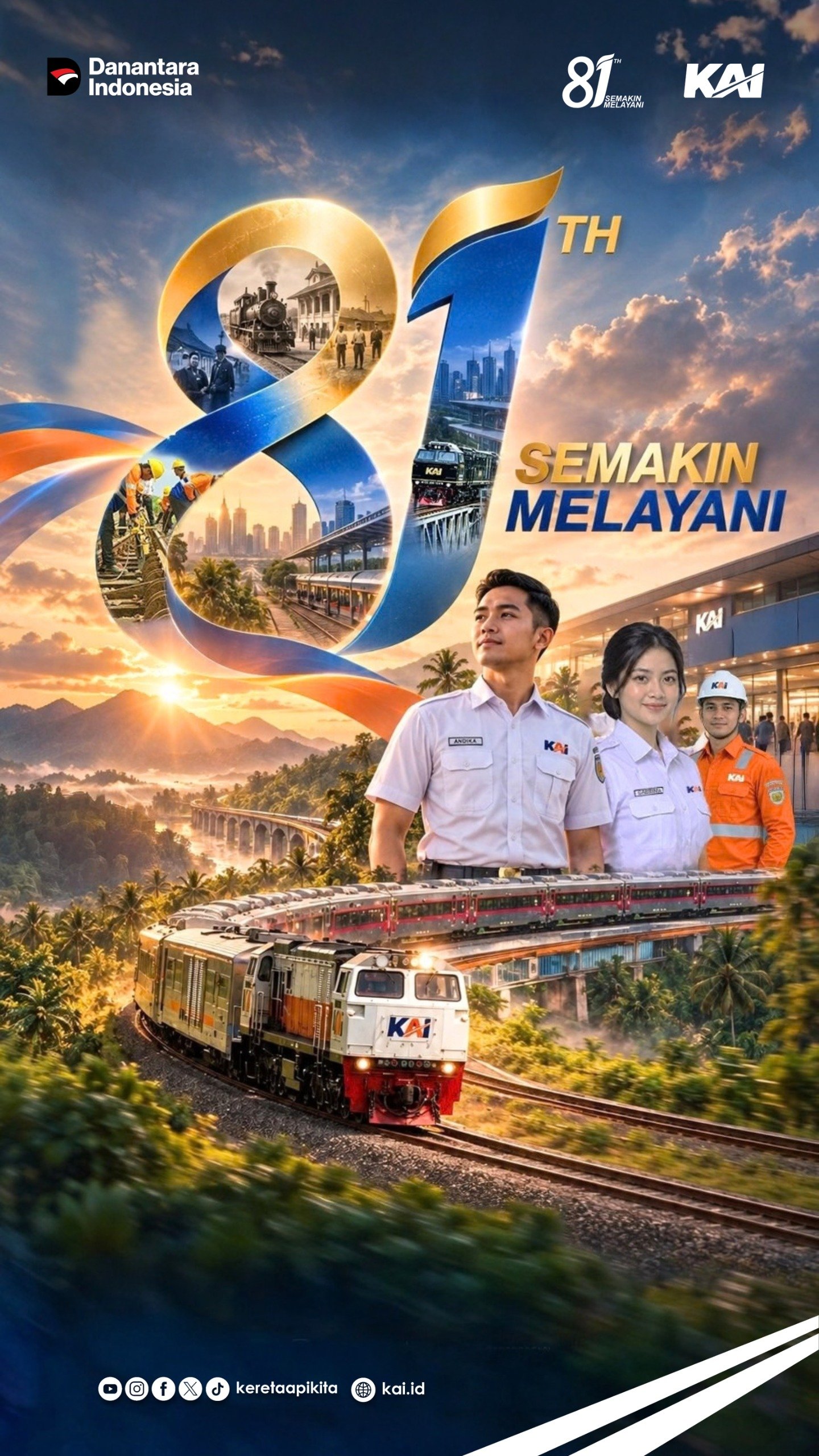 Selamat HUT ke-81 PT Kereta Api Indonesia (Persero)!