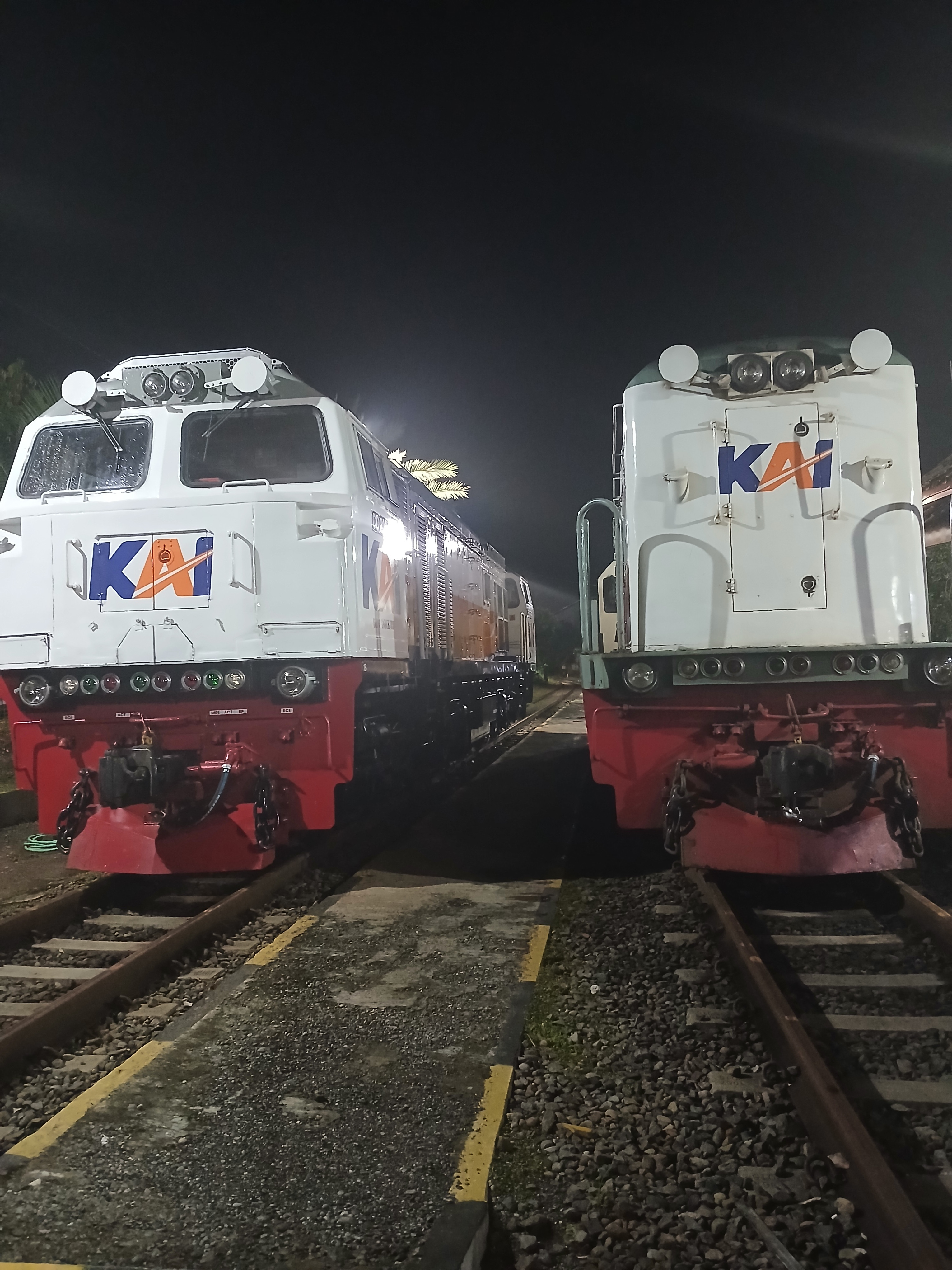 Si puong dan si donal  di Stasiun Indonesia - foto kereta api terbaru