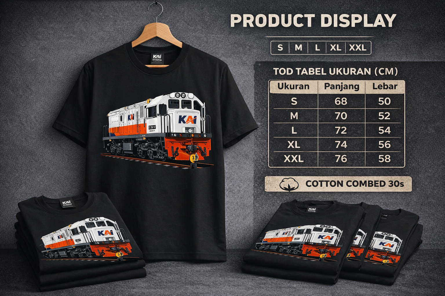 Kaos Lokomotif CC 206 Sumatra