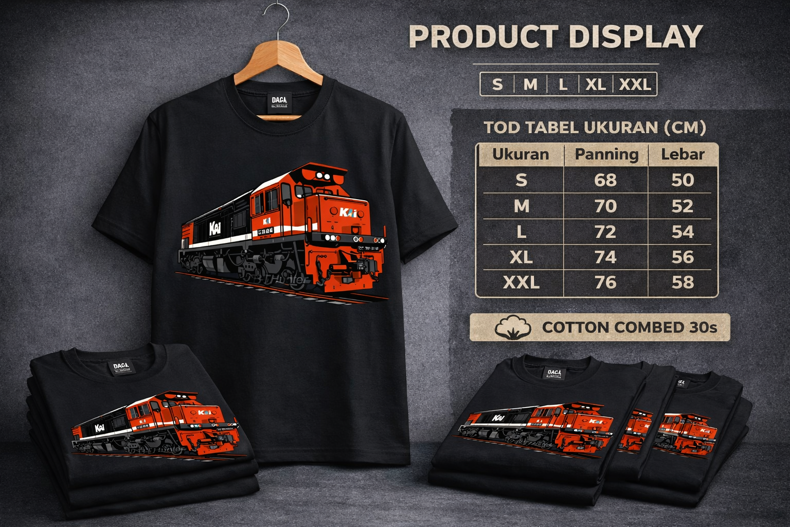 Kaos Lokomotif CC 201 Sumatra RnB