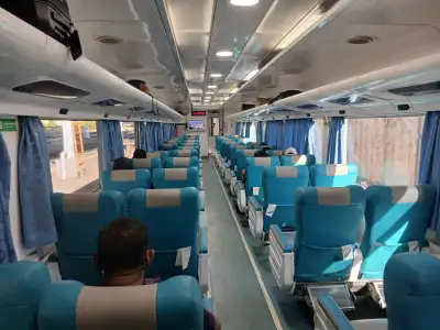 Interior kereta exekutif 3 lumayan lega