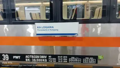 KA serayu rute Purwokerto Pasar senen