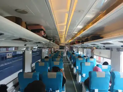 Kereta Api Joglosemarkerto, rute Semarang Tawang, siap membawa kamu menjelajahi kota-kota di Jawa Tengah dengan nyaman! 😊
