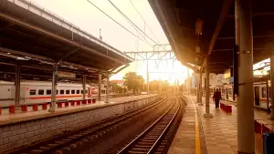 Sunset Stasiun Cikarang 
