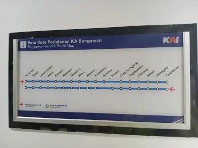 Rute yang dilalui kereta bengawan
